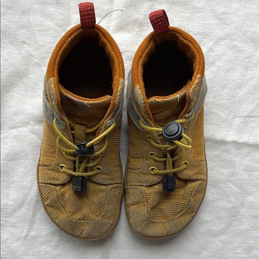 Kids Yellow Corduroy Shoes